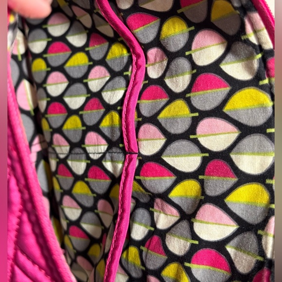 Vera Bradley Fuschia Pink Carryall Crossbody - Picture 6 of 7